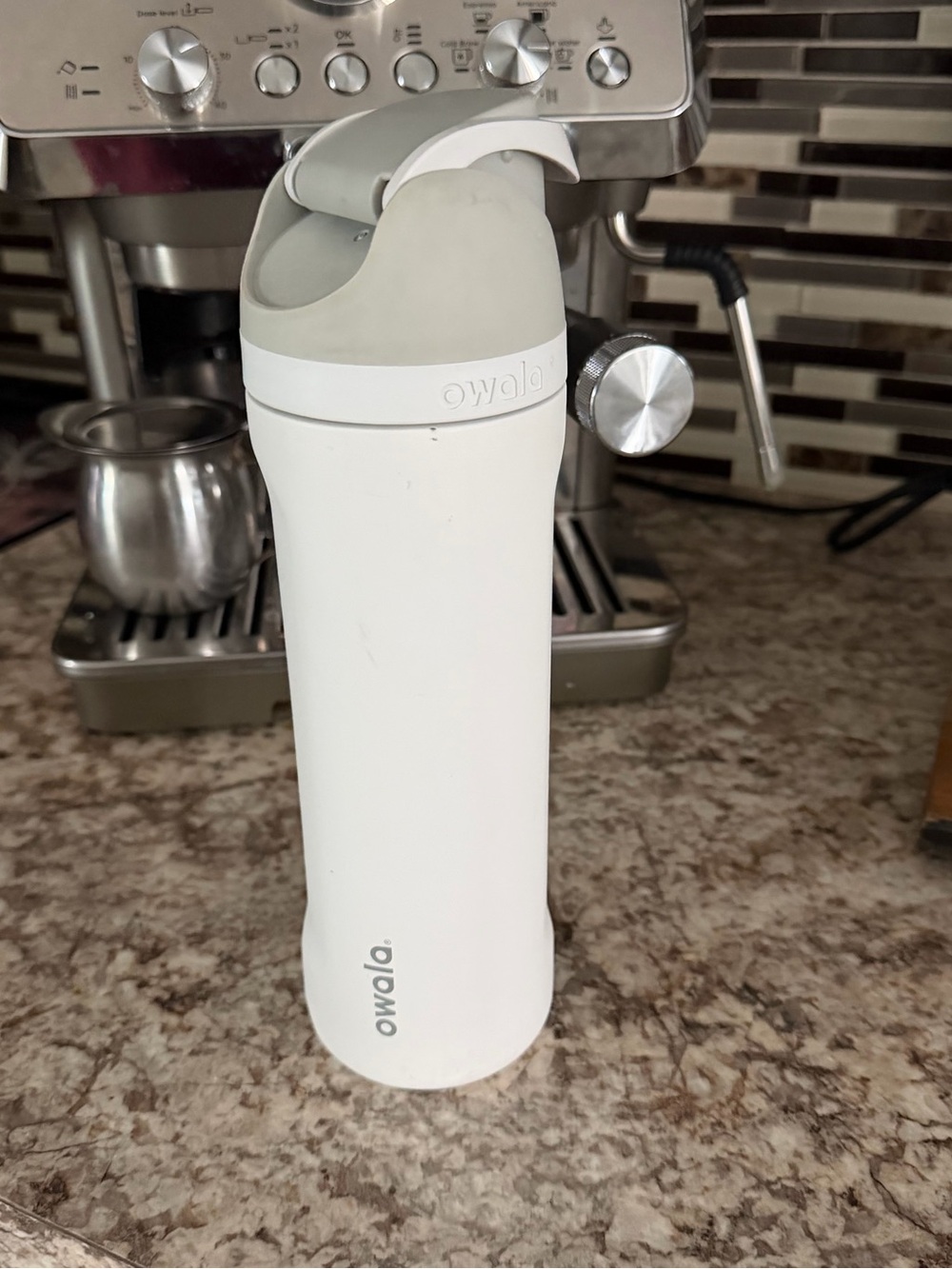 Owala White Stainless Steel Travel Bottle - White